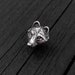 Wolf Face Tie Tack Silver Wolf Head Lapel Pin 