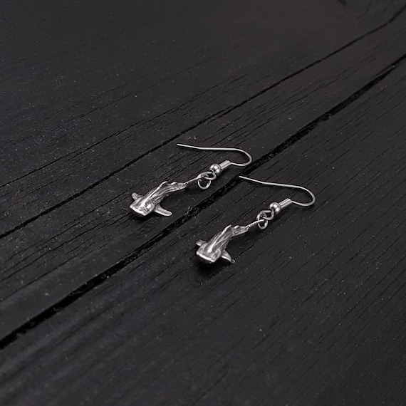 Waysles Orecchini A Forma Di Balena Orca Con Onde - Argento Sterling 925 - Ipoallergenici, Regalo Per Donne, Ragazze E Bambine