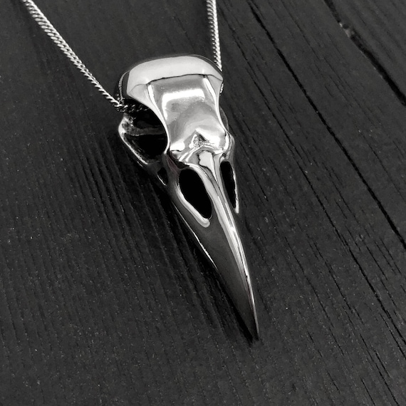 Viking Necklace - Raven Skull - Valhalla Vikings