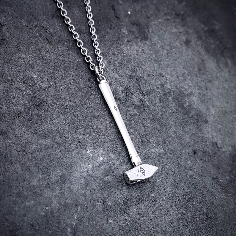 Sledge Hammer Necklace Sterling Silver Baby Sledge Etsy Hong Kong