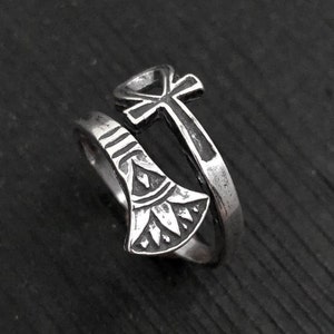 Silver Ankh Ring Egyptian Ring Egyptian Ankh Ankh Jewelry The Afterlife Sterling Silver image 2