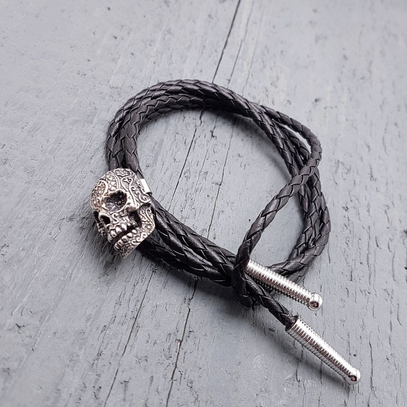 skull bolo tie