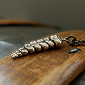 Rattlesnake Tail Necklace in Solid Bronze Rattle Snake Pendant Necklace Rattlesnake Jewelry image 1