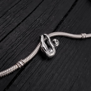 Sterling Silver Sloth Charm: European Style Bead for Pandora Bracelets