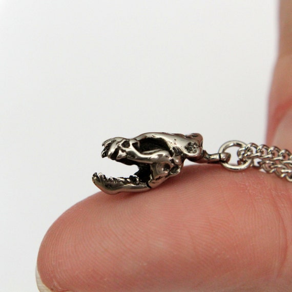 Bat cheap skull necklace