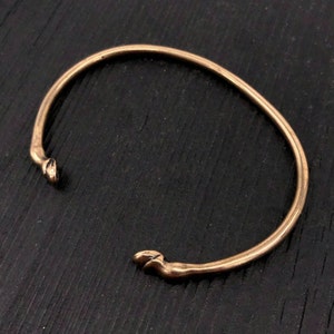 Horse Hoof Cuff Bracelet in Solid Bronze