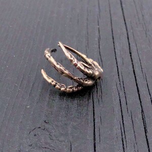 Raven Claw Talon Wrap Ring Solid Hand Cast Jewelers Bronze - Etsy