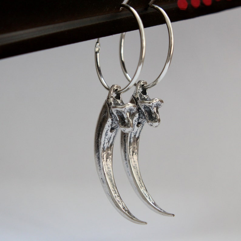 Sterling Silver Eagle Talon Earrings image 4