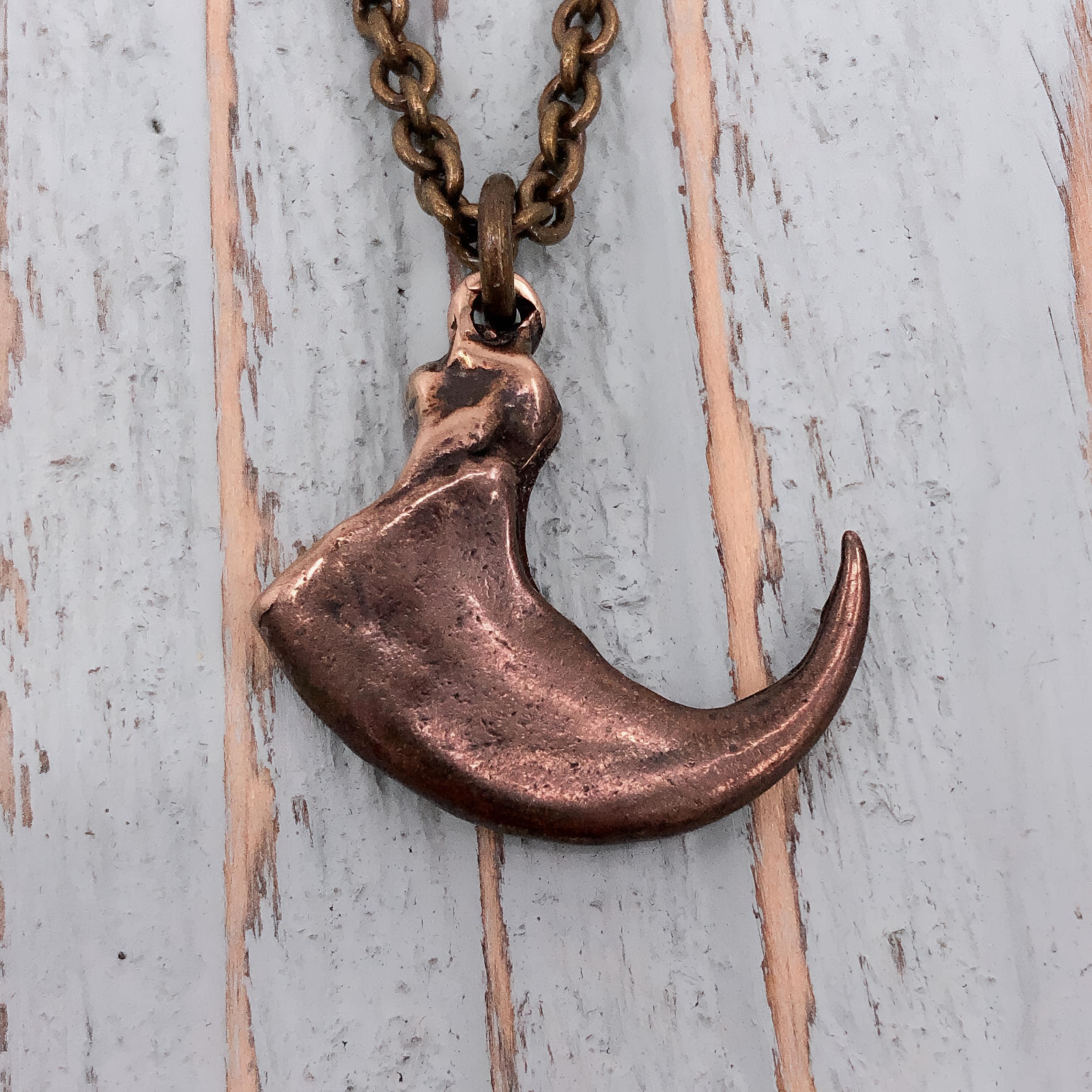 Pendentif Griffe De Félin Argent 925 – Bijou Sauvage Fait Main, Chaîne Incluse