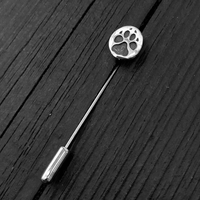 Sterling Silver Dog Track Ascot Stickpin Stick Pin image 3