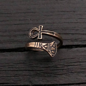 Bronze Ankh Ring - Egyptian Ring - Egyptian Ankh - Ankh Jewelry - The Afterlife