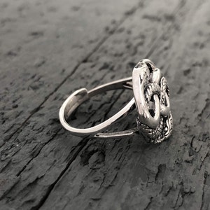 Auryn Snake Ring .925 Sterling Silver Polished Oxidized Finish ...