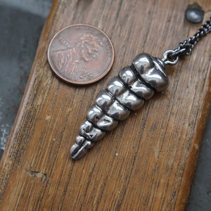 Rattlesnake Tail Necklace, Snake 925 Silver Handmade Necklace,Snake Silver Pendant Handmade, Animal Lover Necklace, Men Necklace image 5