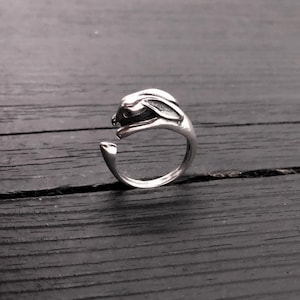 Solid Sterling Silver Bunny Rabbit Ring