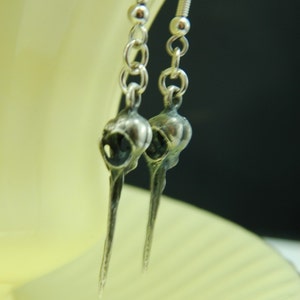 Hummingbird Skull Earrings Sterling Silver Hummingbird Skull Earrings image 7