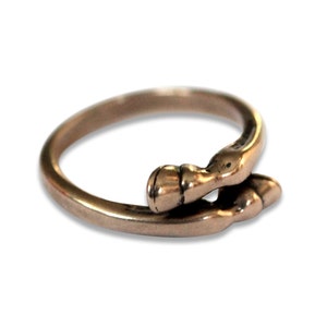 Horse Hoof Ring in Solid Bronze Large image 3