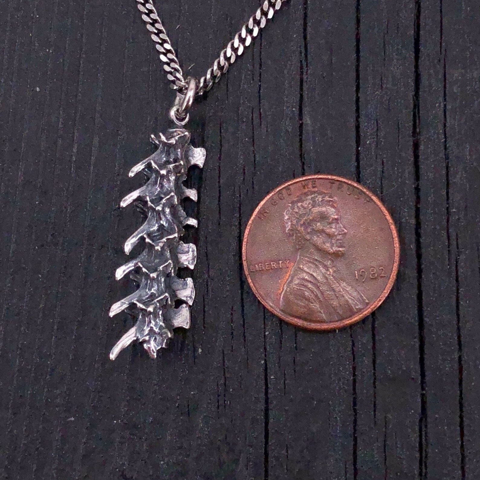 Snake Vertebrae Necklace Sterling Silver Snake Vertebrae Etsy