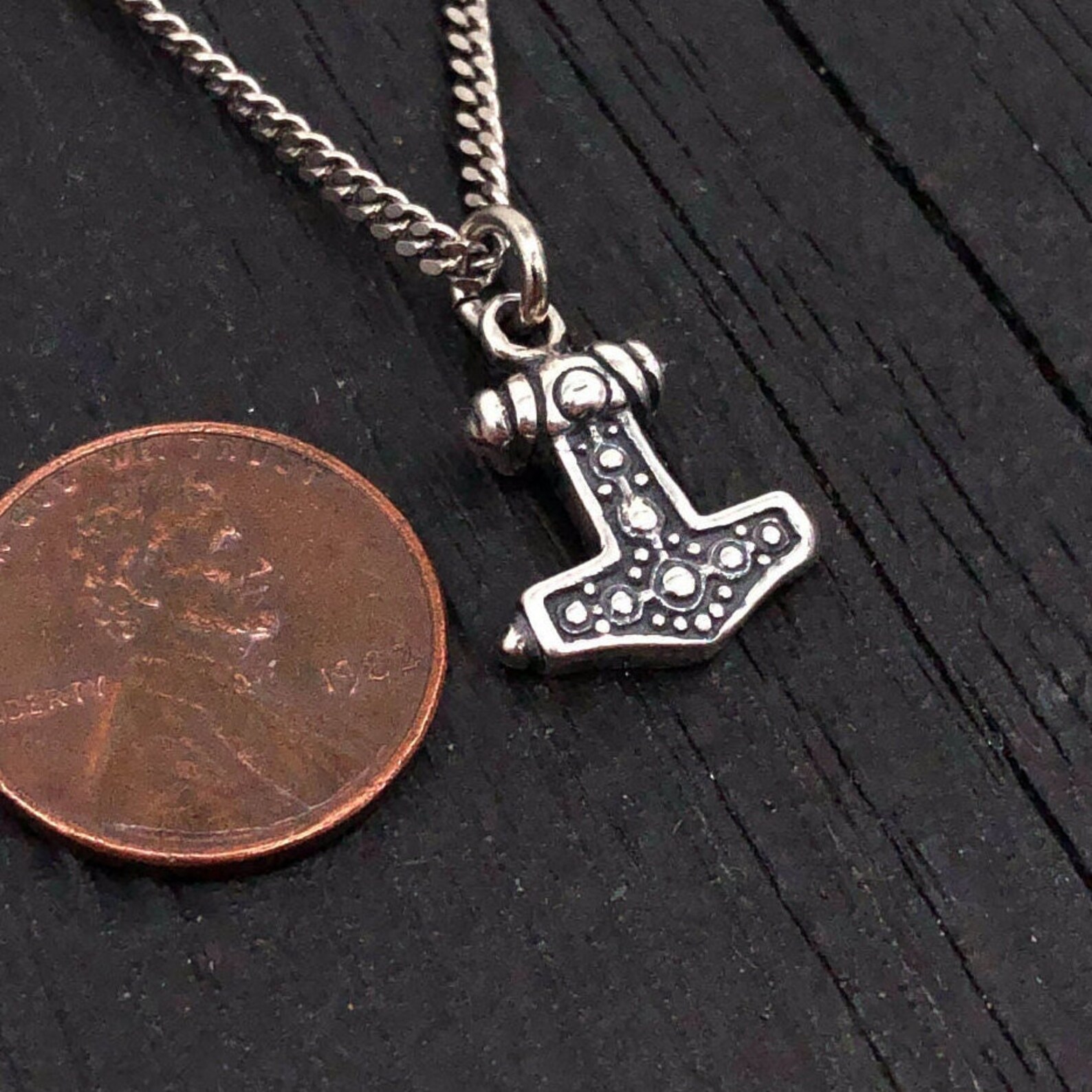 Mjolnir necklace silver Clearance