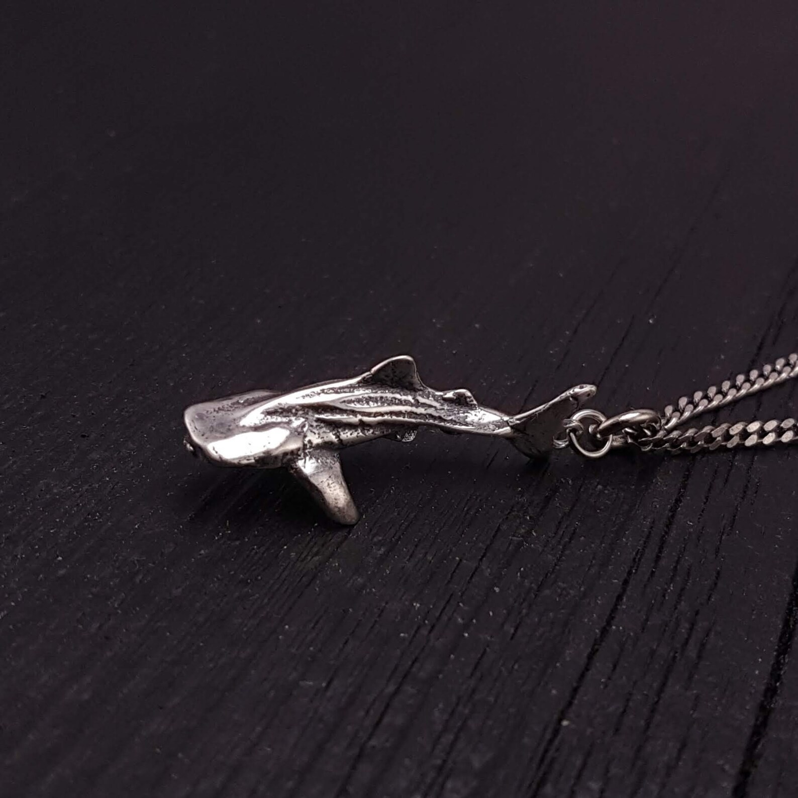 Whale Shark Necklace Solid Sterling Silver Nautical Ocean Etsy