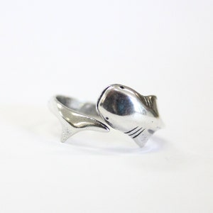 Whale Shark Ring Solid Sterling Silver Nautical Ocean Rare Animal Sea Life Rhincodon Whaleshark Jewelry Gift image 2