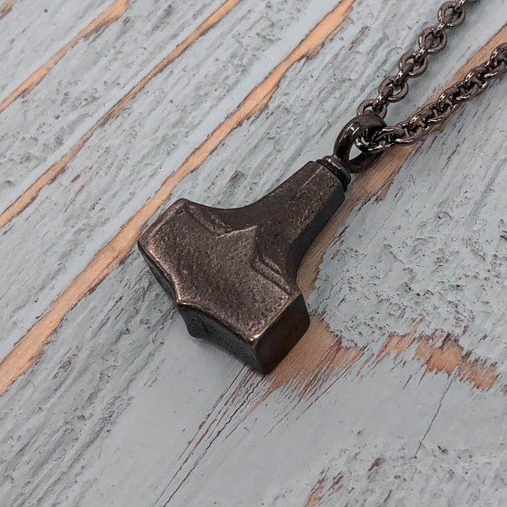 Thor's hammer urn necklace clearance
