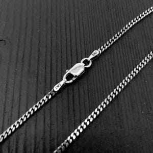 Oxidized Sterling Silver Necklace Chain 2.3mm: Replacement Chain