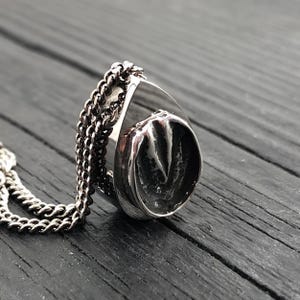 Sterling Silver Horse Hoof Cremation Urn Necklace - Personalized Equine Memorial image 5
