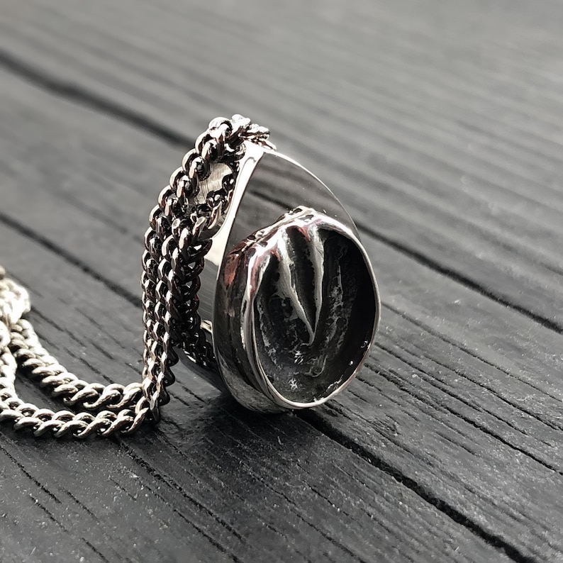 Sterling Silver Horse Hoof Cremation Urn Necklace - Personalized Equine Memorial image 5