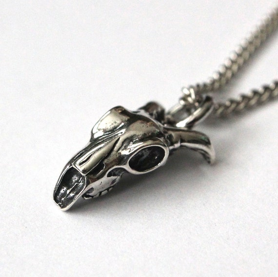 Beldiamo Pendentif corbeau du pentacle fait main en argent sterling 925 6,5 g