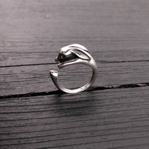 Solid Sterling Silver Bunny Rabbit Ring Bunny Rabbit Jewelry