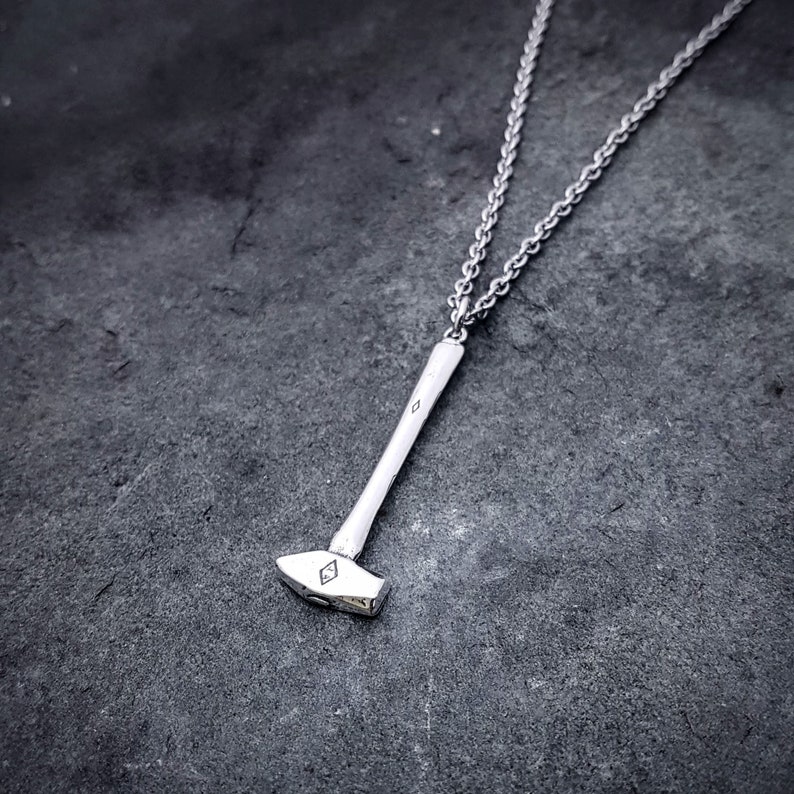 Sledge Hammer Necklace Sterling Silver Baby Sledge Etsy