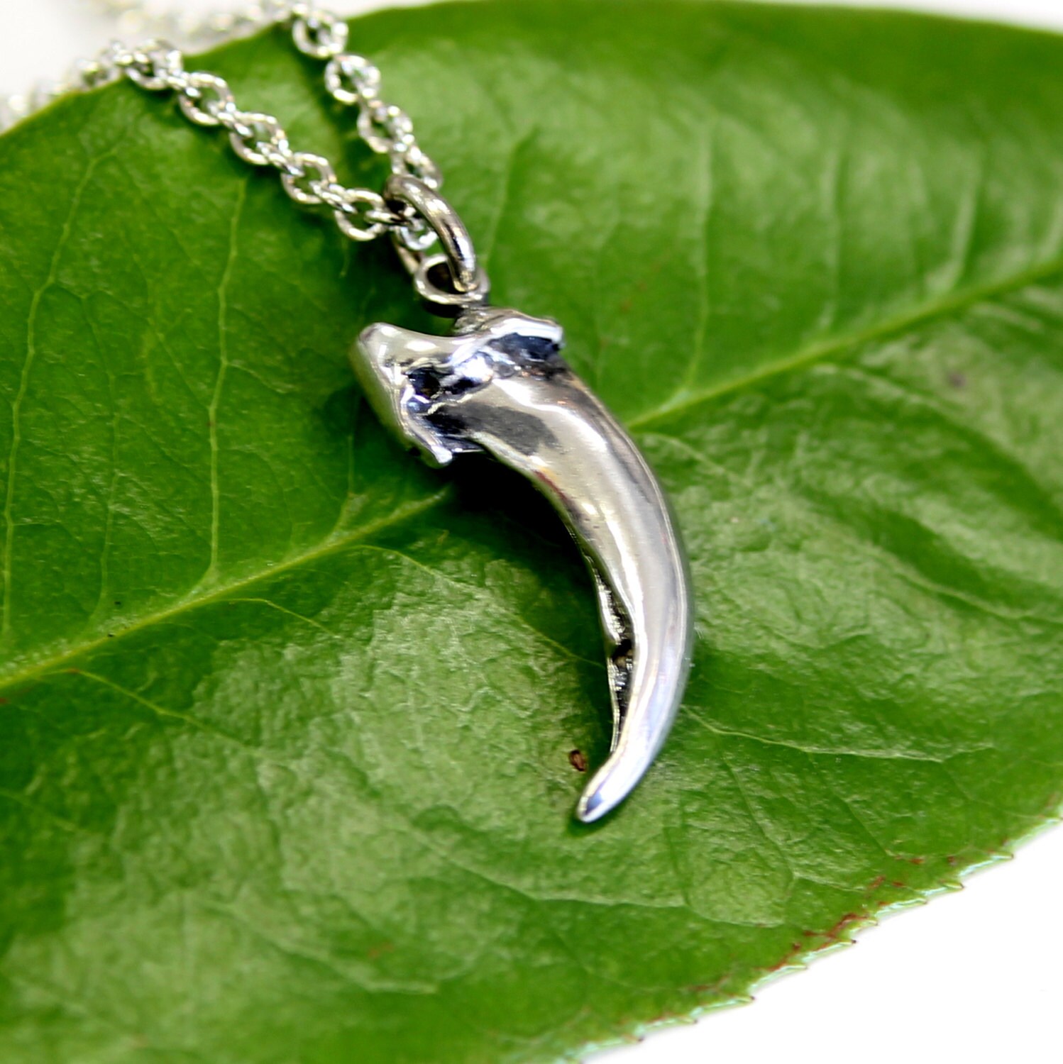 Fox Claw Necklace Fox Claw Pendant Sterling Silver Fox Claw Necklace …
