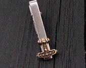 Thors Hammer Tie Clip Mjolnir Tie Bar Clasp