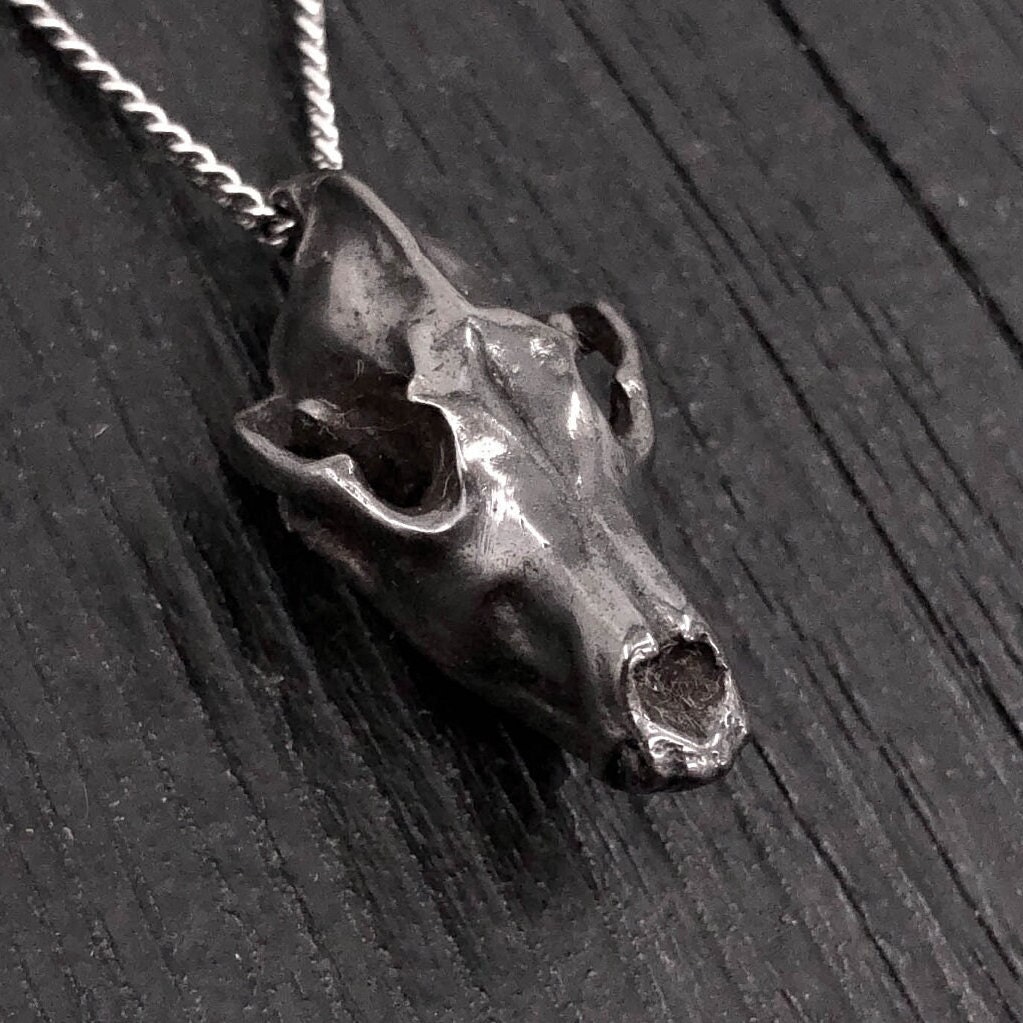 Wolf skull cheap pendant