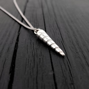 Sterling Silver Unicorn Horn Cremation Urn Necklace: Memorial Ash Keepsake