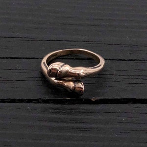 Horse Hoof Ring in Solid Bronze Small image 2