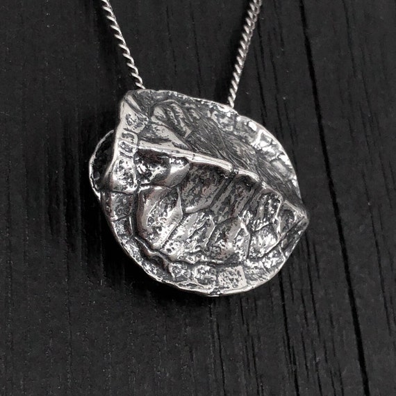 Terrapin Shell Necklace Silver Turtle Shell Pendant Necklace