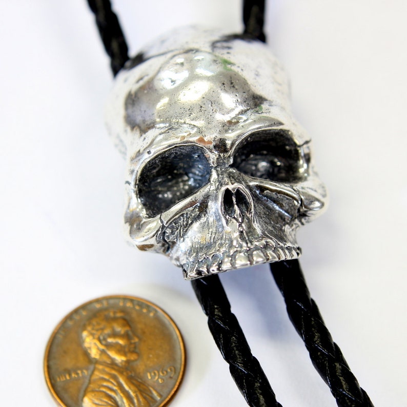 skull bolo tie