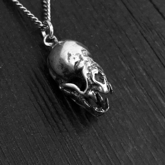 Bat skull necklace sale