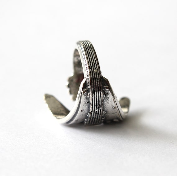 Solid Sterling Silver Flying V Guitar Ring 236 - Etsy