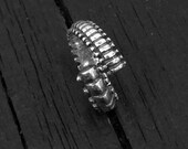 Vertebrae Ring Silver Human Vertebrae Spine Ring