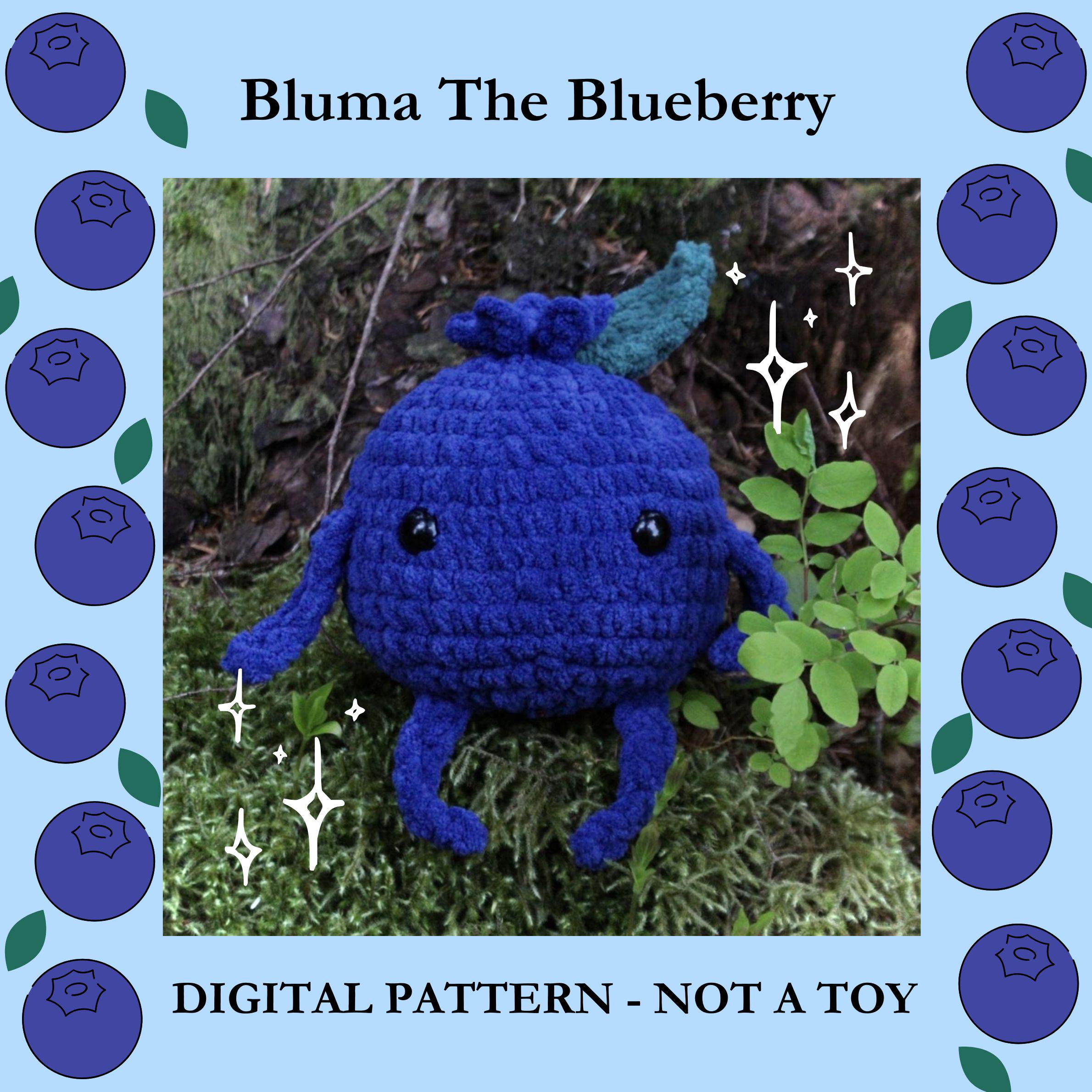 30 Blueberry Crochet Patterns for Fruit-Inspired Amigurumi, Keychains, Plushies, and More 25 Bluma The Blueberry Crochet Pattern