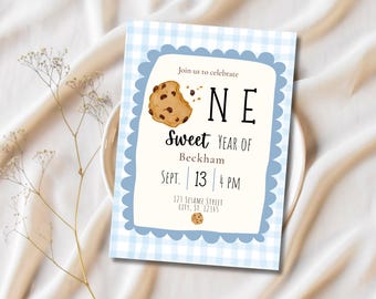 EINE süße Geburtstagsparty-Digital Download-Einladung