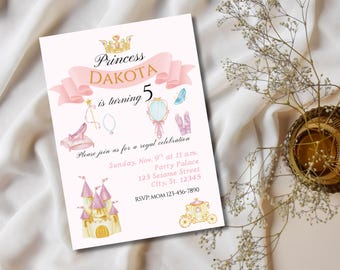 Prinzessin Geburtstagsparty Einladung