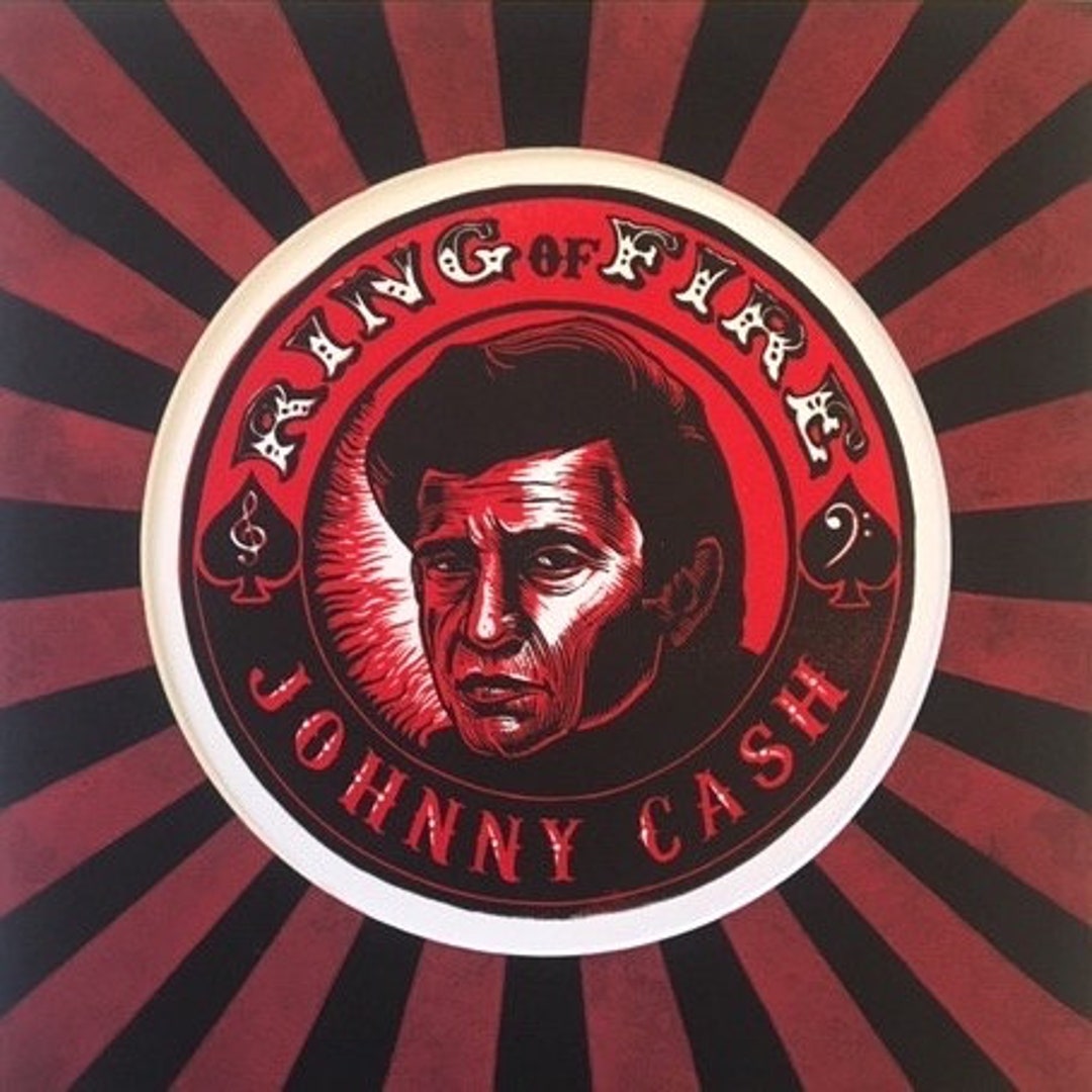 Johnny Cash Original Art Block Print - Etsy
