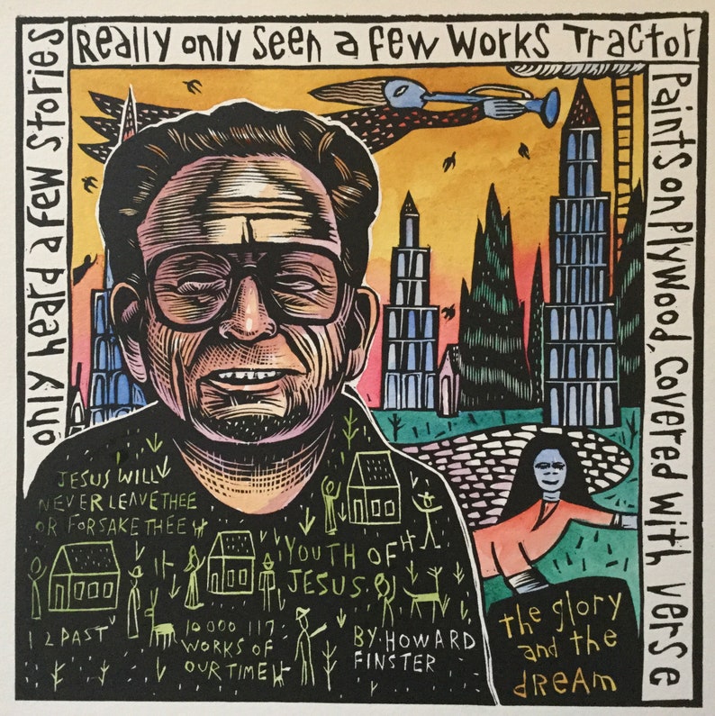 Howard Finster Folk Art the Glory and the Dream Bill Mallonee Original