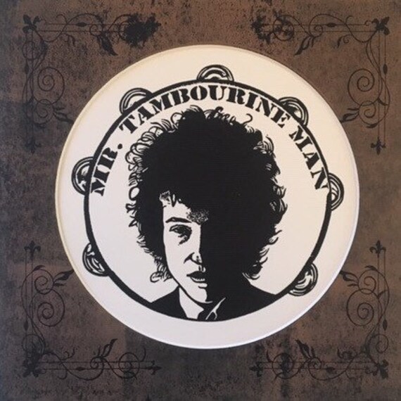 Mr Tambourine Man Bob Dylan Original Linocut Etsy