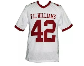 Film erinnern die Titanen # 42 Bertier Football Jersey genäht benutzerdefinierte alle Namen