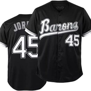 Retro Michael Jordan #45 Tocament Birmingham Barons  Baseball Jersey