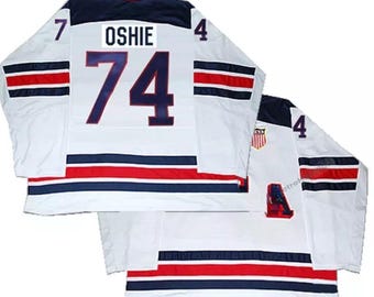 2016 US T.J. Oshie #74 Ice Hockey Jersey All Stitched Custom Name White